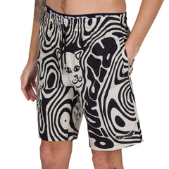 RIPNDIP Hypnotic Swim Shorts (Black/Cream)