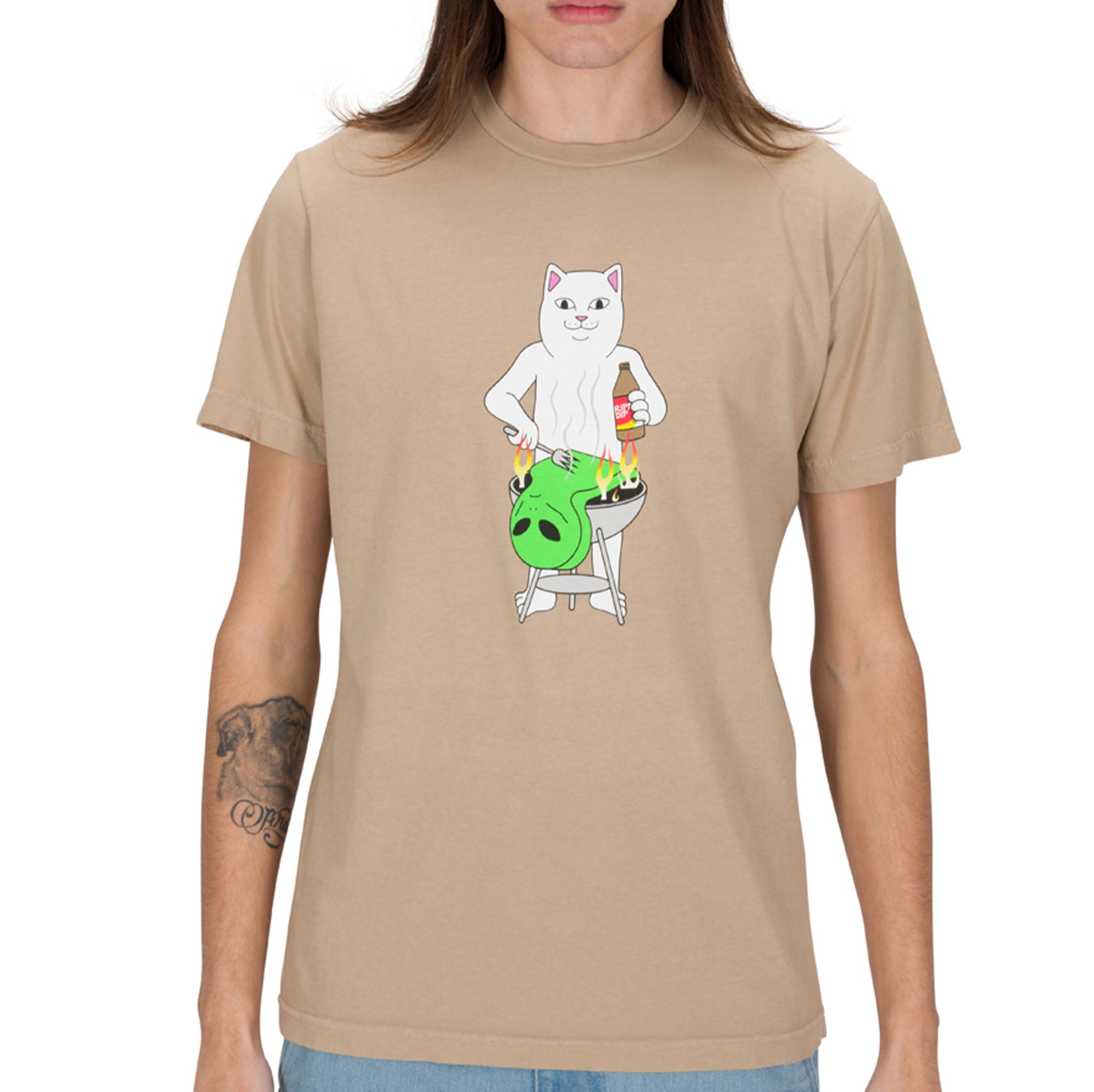 RIPNDIP BBQ Day Tee (Almond)