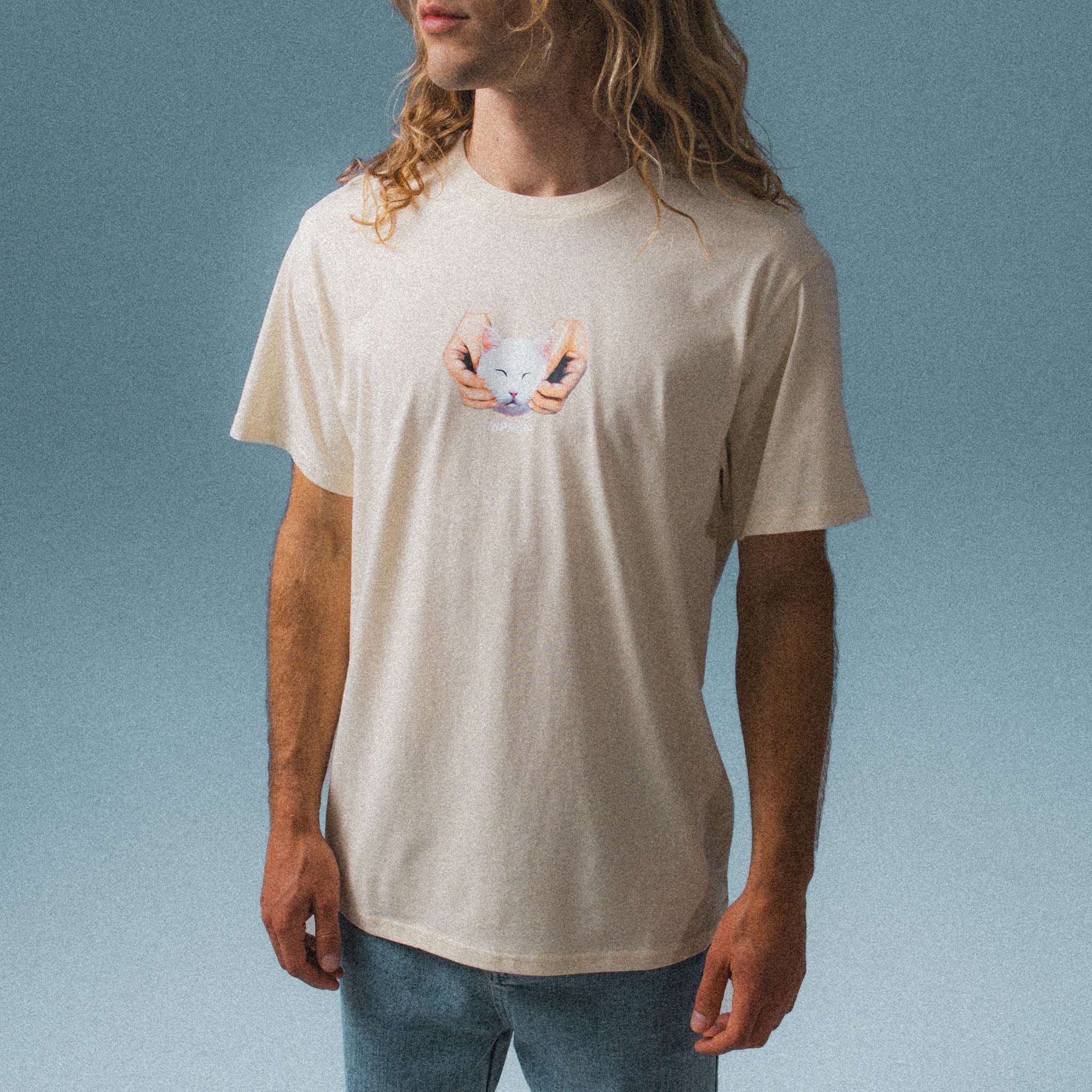 RIPNDIP Happy Kitty Tee (Natural)