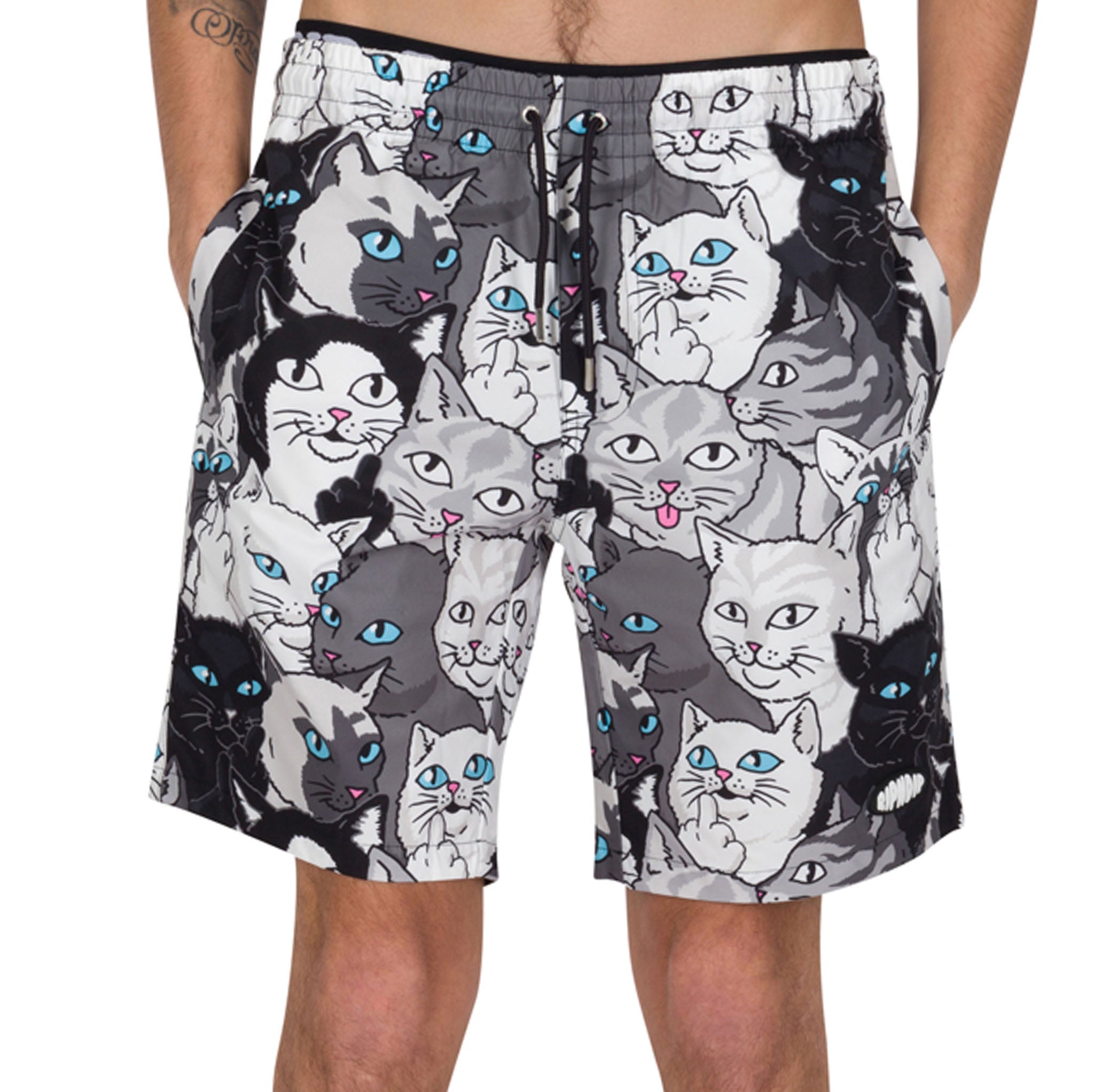 RIPNDIP Family Tree Swim Shorts (Black)