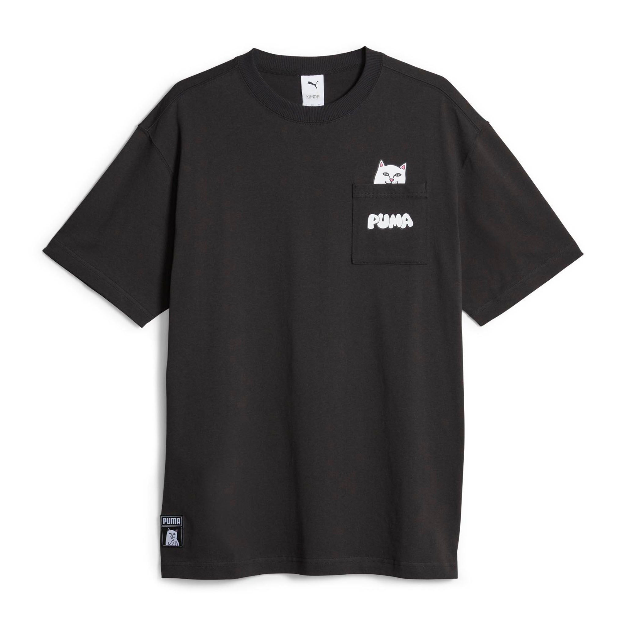 RIPNDIP PUMA x RIPNDIP Lord Nermal Pocket Tee (Black)