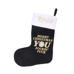 RIPNDIP Merry Christmas Christmas Stocking  (Black)
