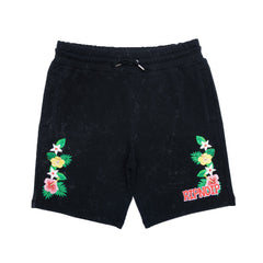 RIPNDIP Aloha Nermal Sweatshorts (Black Mineral Wash)