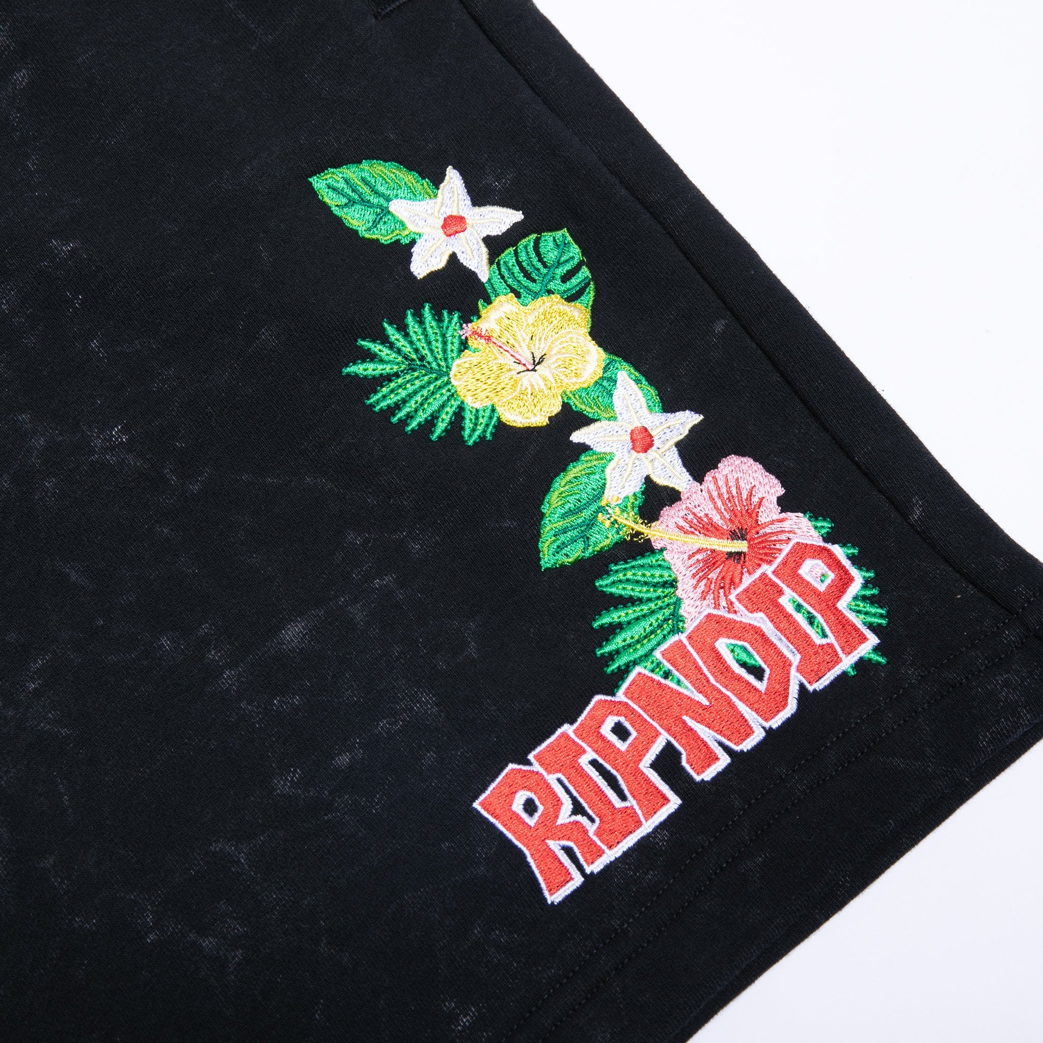 RIPNDIP Aloha Nermal Sweatshorts (Black Mineral Wash)