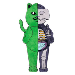 RIPNDIP R Nerm Ã†-09 Anatomy Rug (Green/Purple)- 6ft