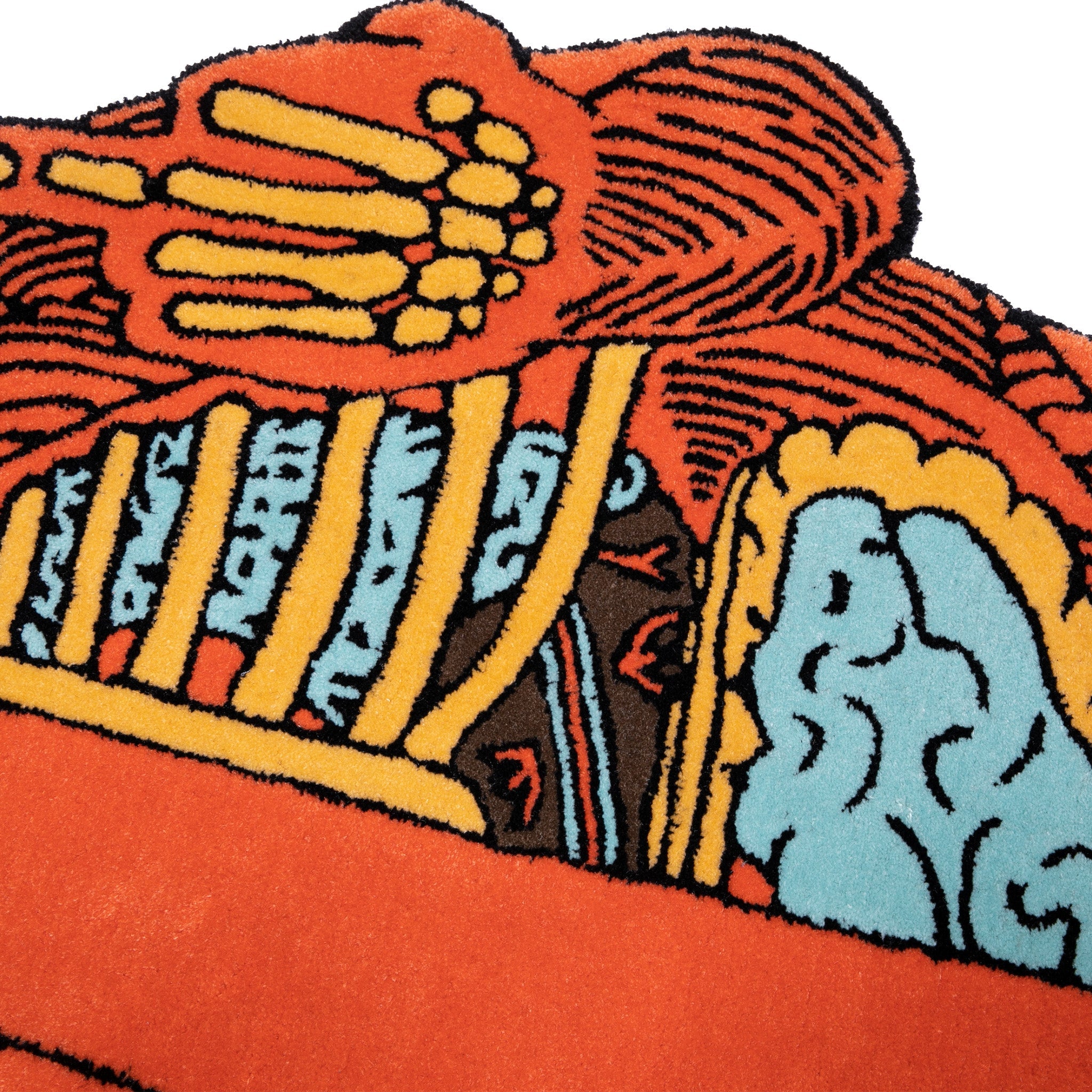 RIPNDIP Devil Anatomy Rug (Red)- 6ft