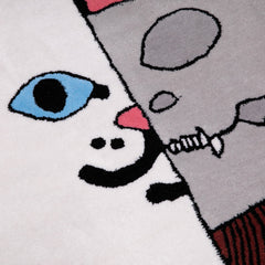 RIPNDIP Nermal Anatomy Rug (White/Red)- 6ft