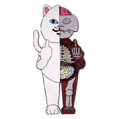 RIPNDIP Nermal Anatomy Rug (White/Red)- 6ft