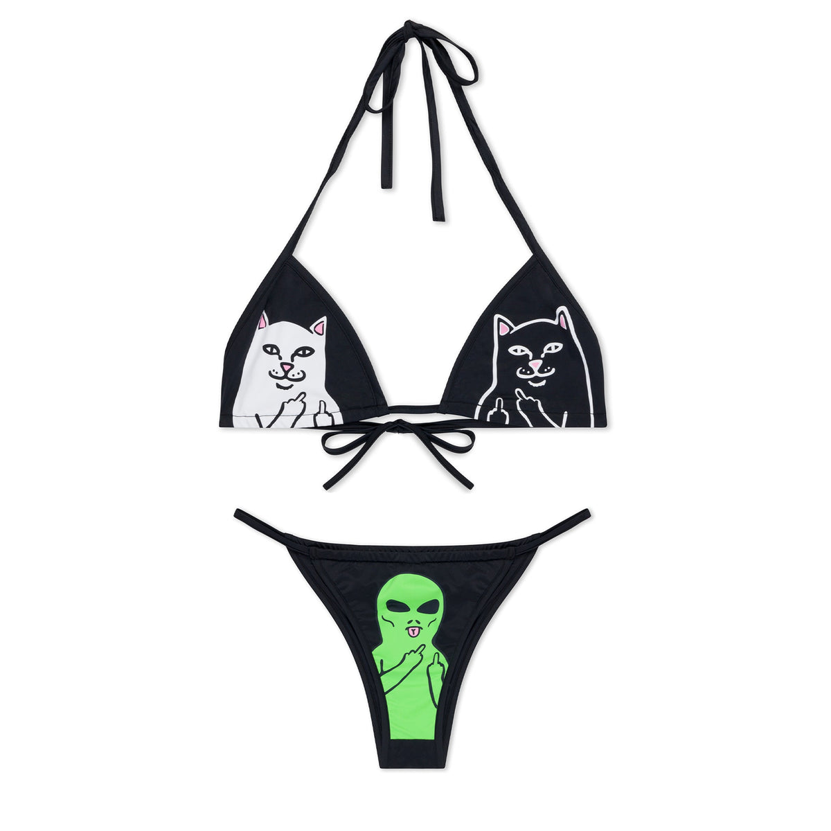 RIPNDIP Whole Gang 2pc Bikini Set (Black)