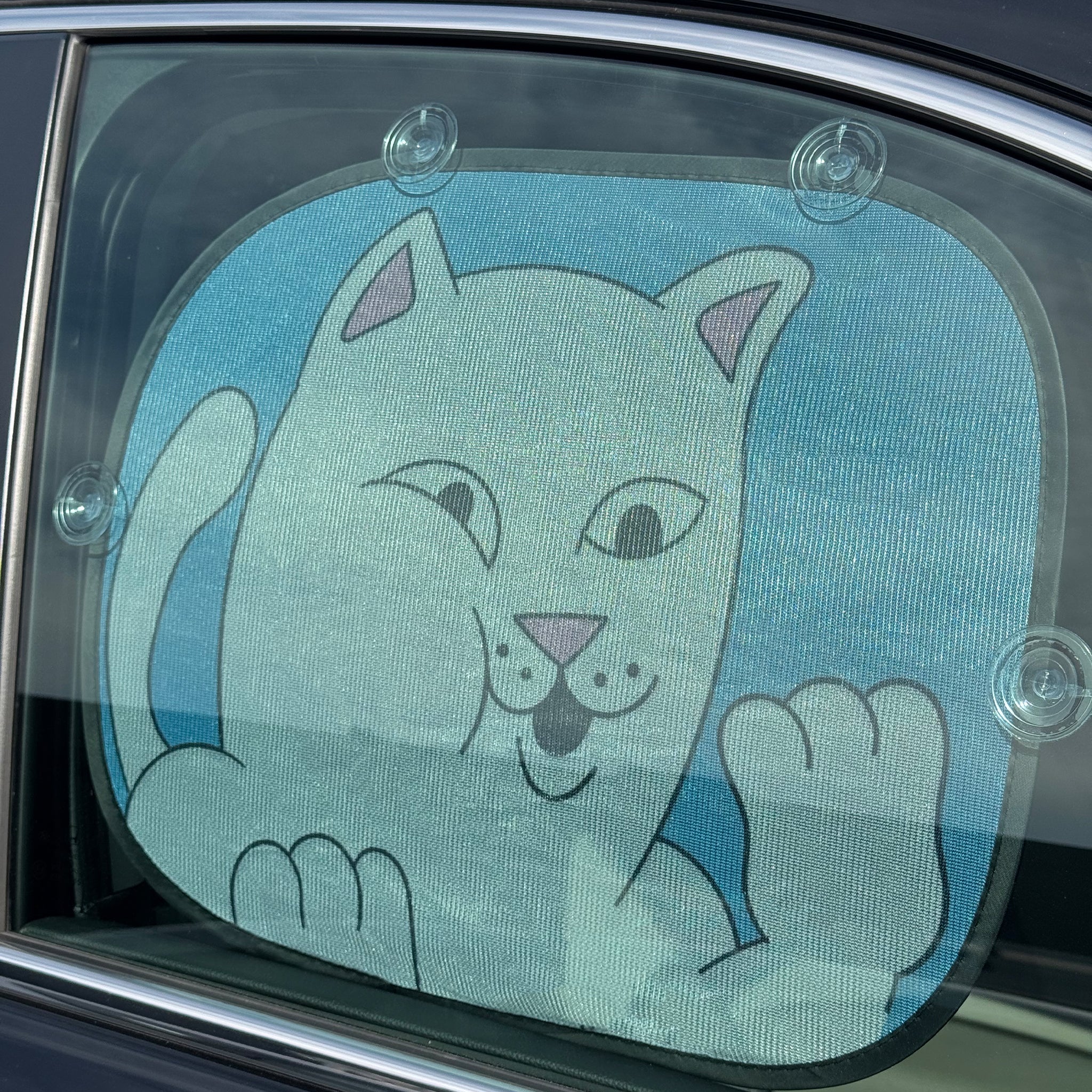 RIPNDIP Squished Nerm Car Side Window Shade (Blue)