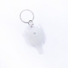 Empire Glassworks Lord Nermal Glass Carb Cap Keychain (White)