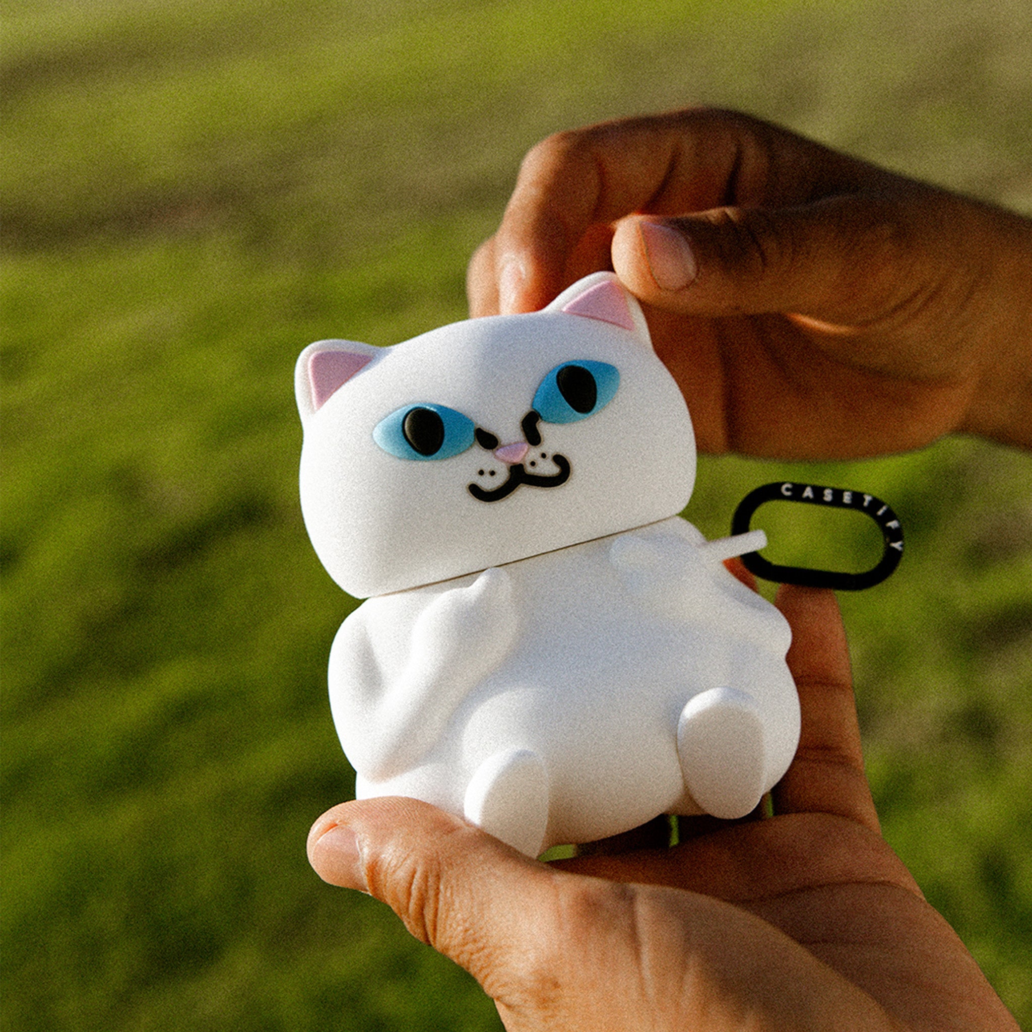 RIPNDIP CASETiFY x Ripndip Lord Nermal 3D Airpods Pro Case (White)
