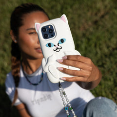 RIPNDIP CASETiFY x Ripndip Lord Nermal iPhone 3D Phone Case (White)