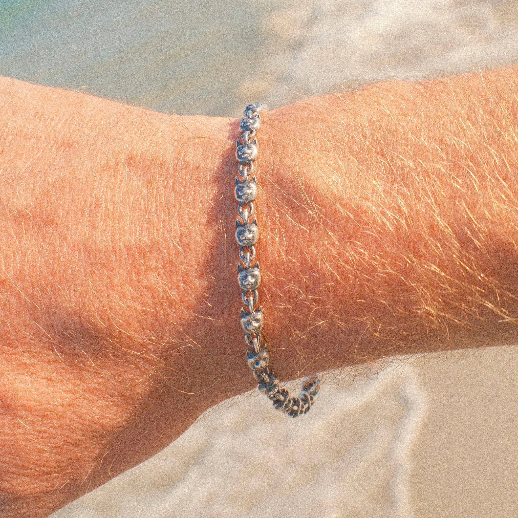 RIPNDIP Chrome Kitty Bracelet (Silver)