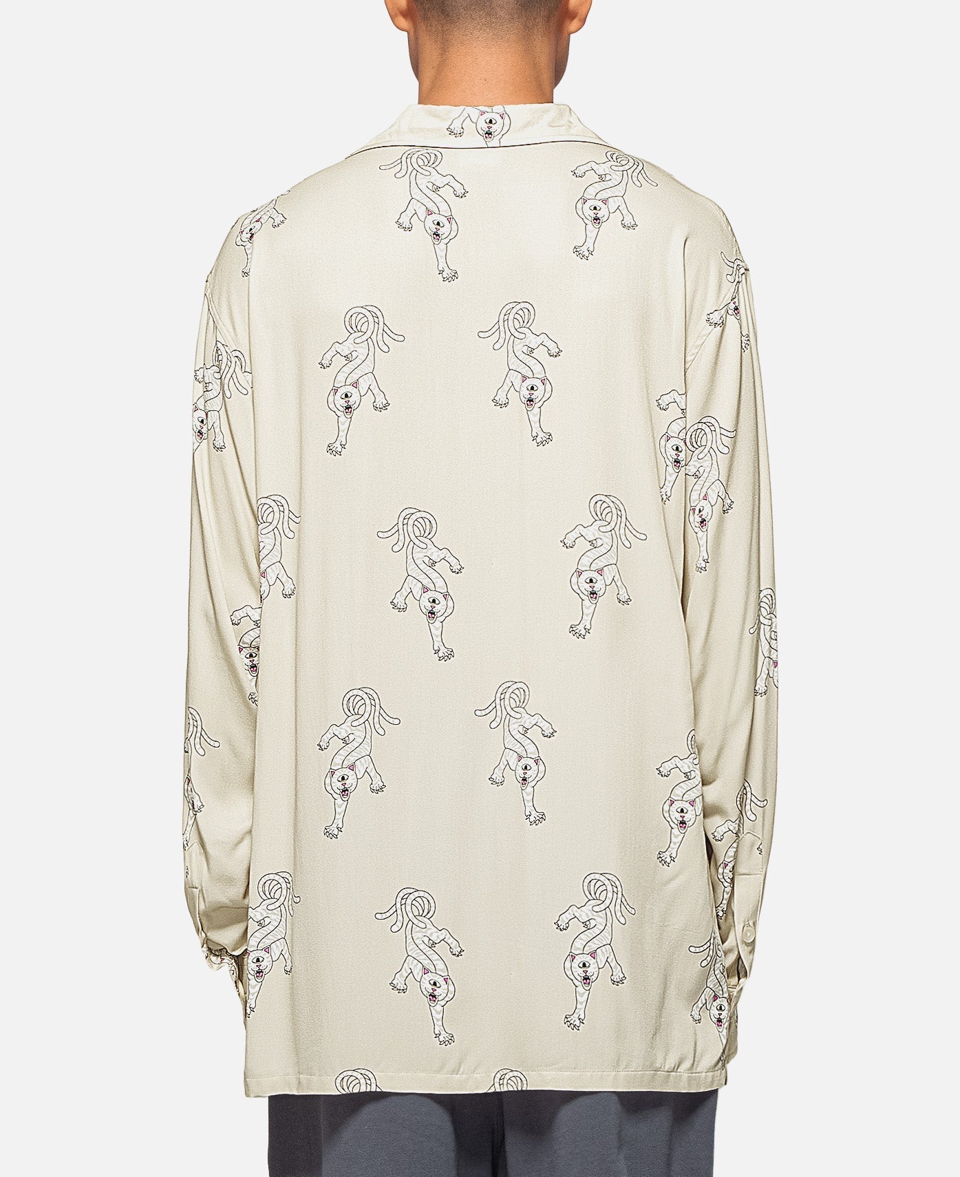 RIPNDIP Ripndip x Clottee Long Sleeve Button Up (Grey)