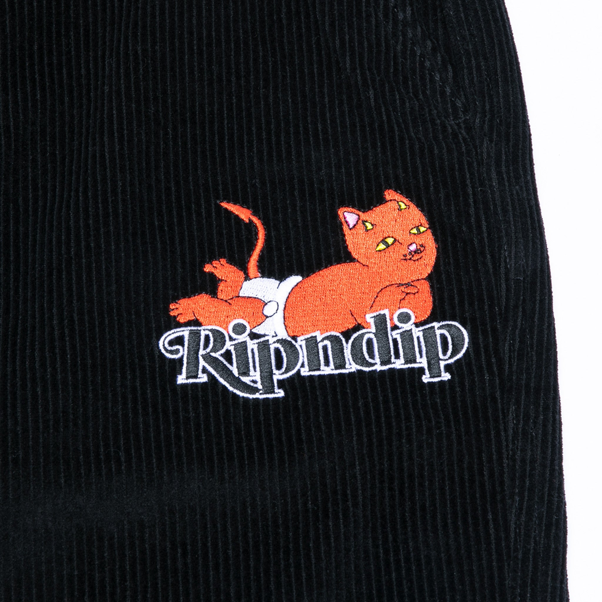 RIPNDIP Devil Baby Corduroy Pants (Black)