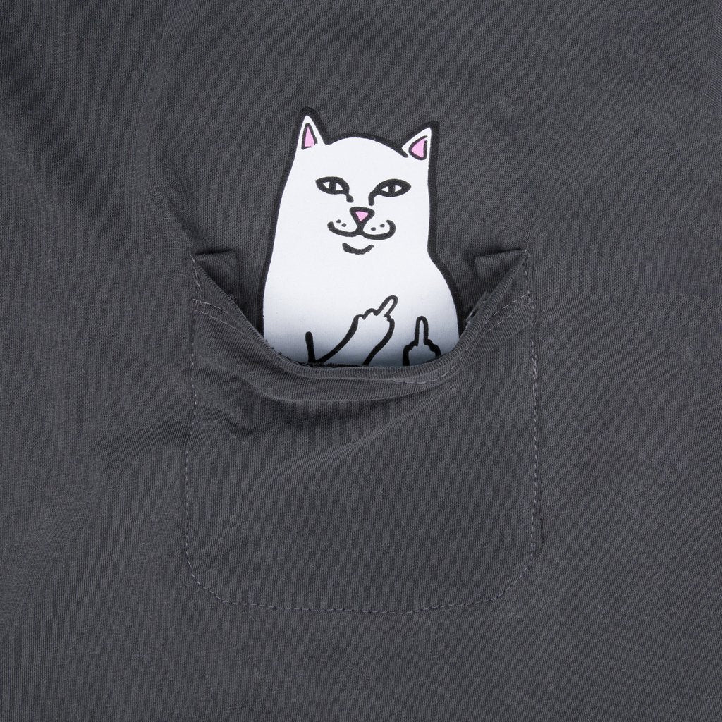 RipNDip Lord Nermal Pocket Tee (Over Dyed Black)