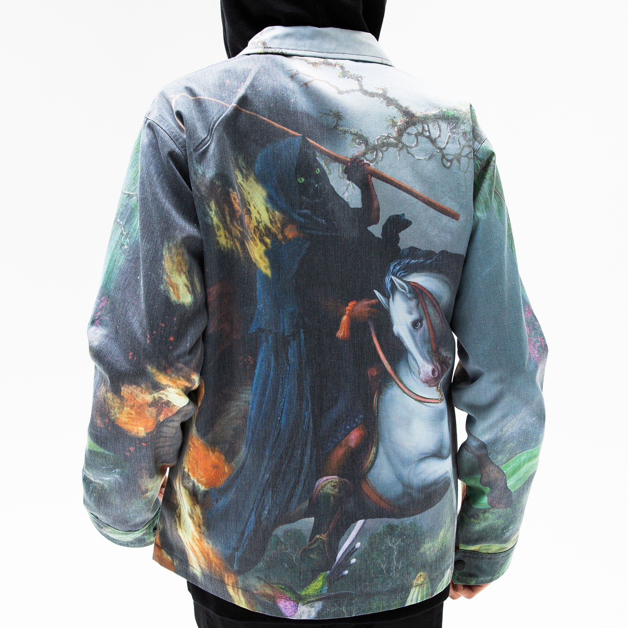 RipNDip Fire & Desire Denim Coach Jacket (Multi)