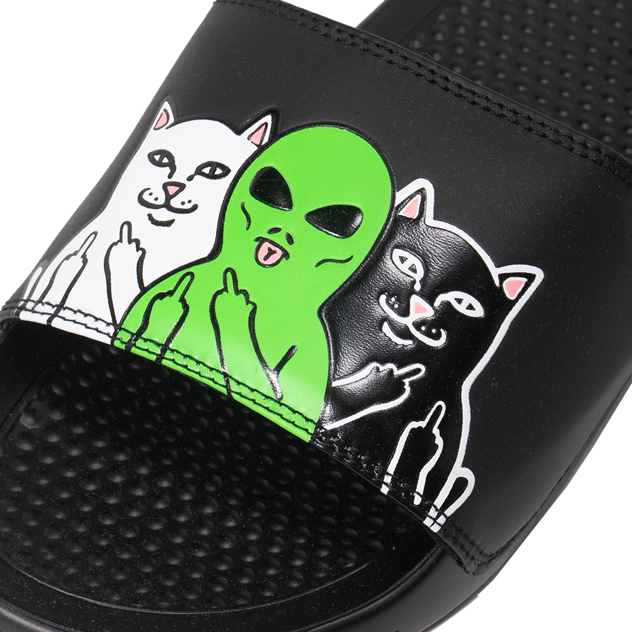 RIPNDIP Whole Gang Slides (Black)