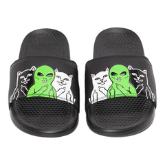 RIPNDIP Whole Gang Slides (Black)