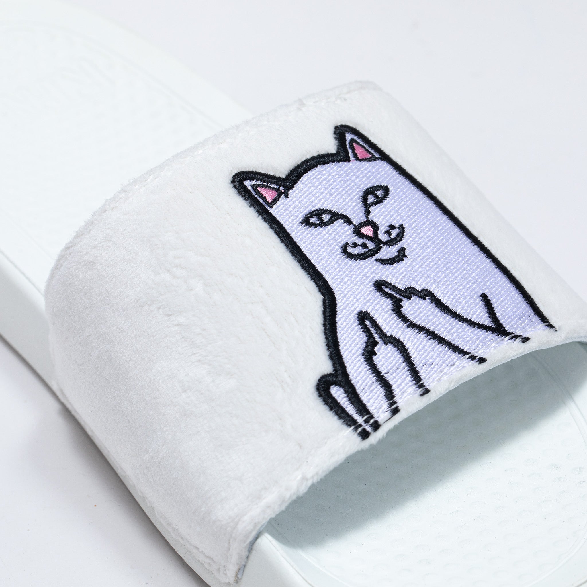 RIPNDIP Lord Nermal Glow in the Dark Slides (Blue/Neon)
