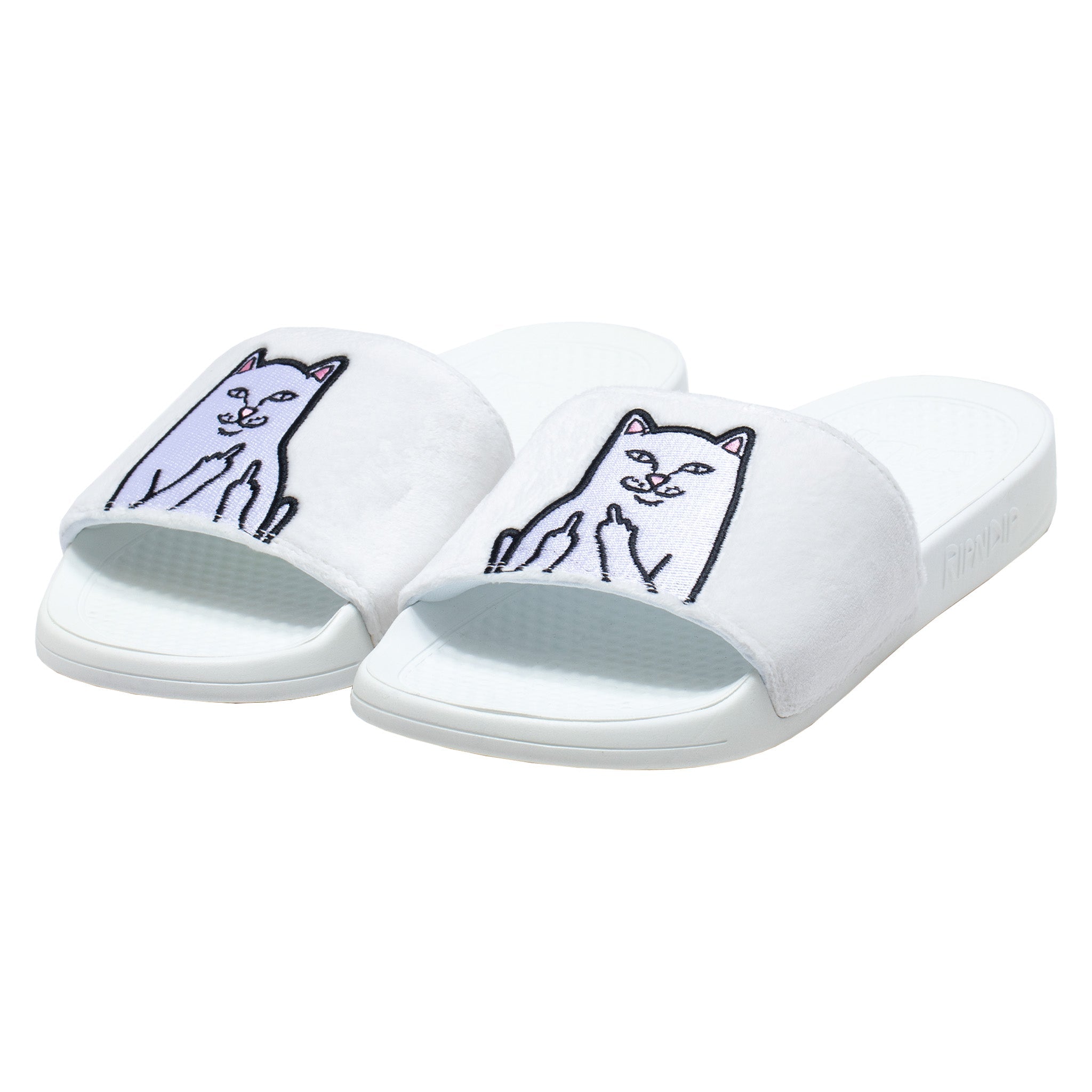 RIPNDIP Lord Nermal Glow in the Dark Slides (Blue/Neon)