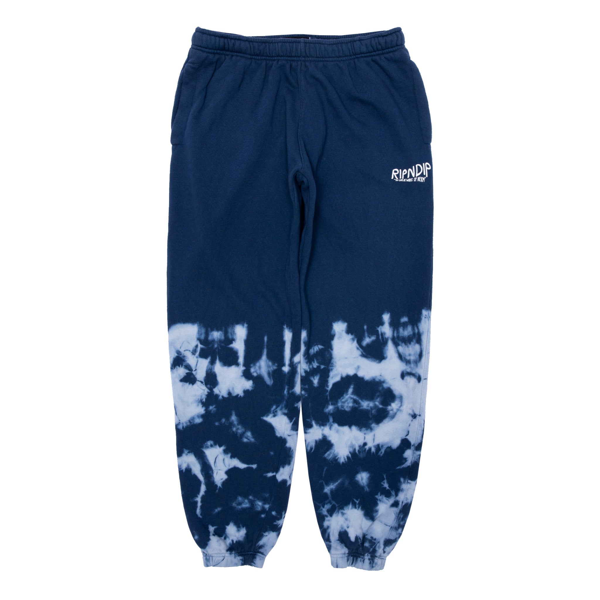 RIPNDIP Great Wave Sweatpants (Blue Dye)