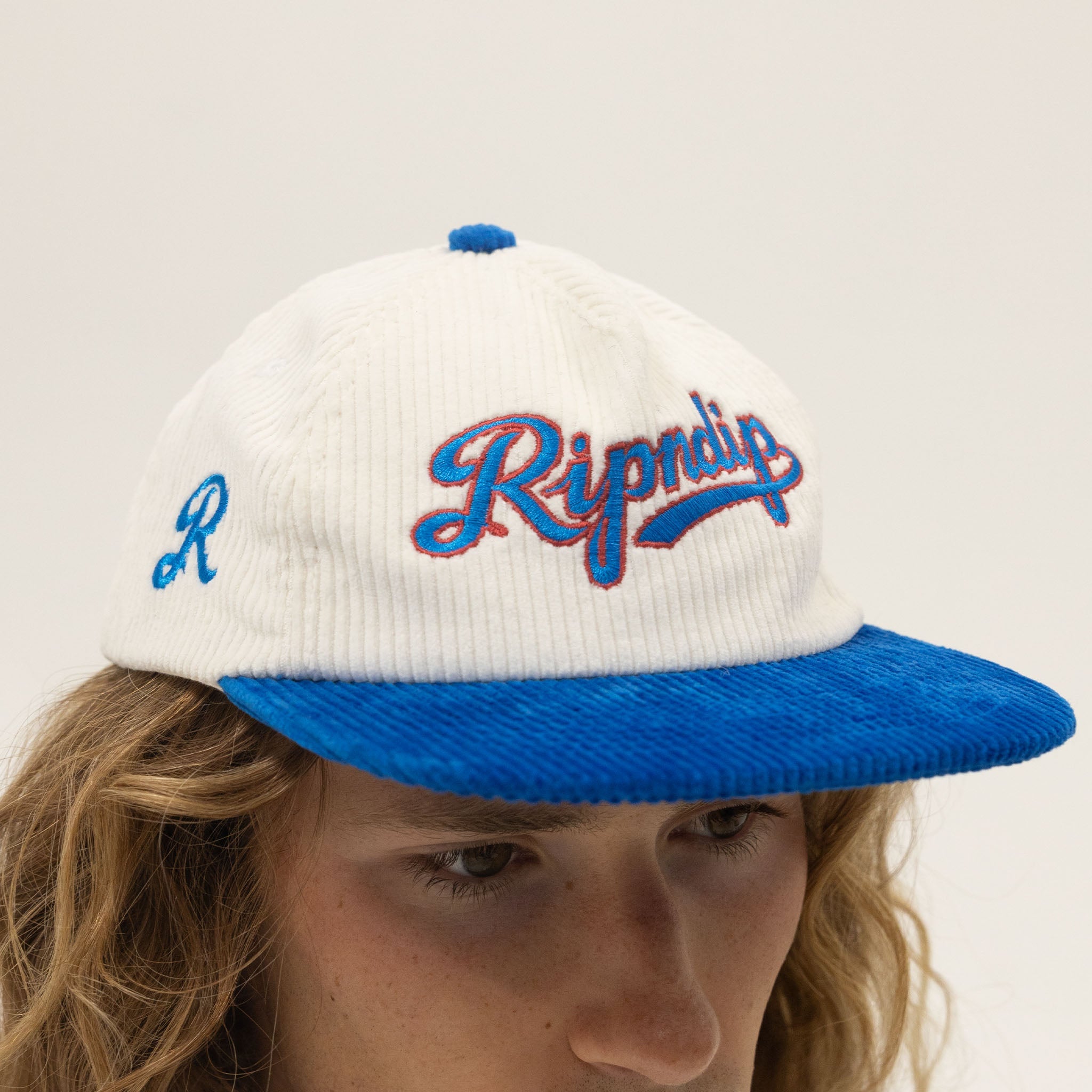 RIPNDIP Los Ripndip Corduroy Snapback (White)