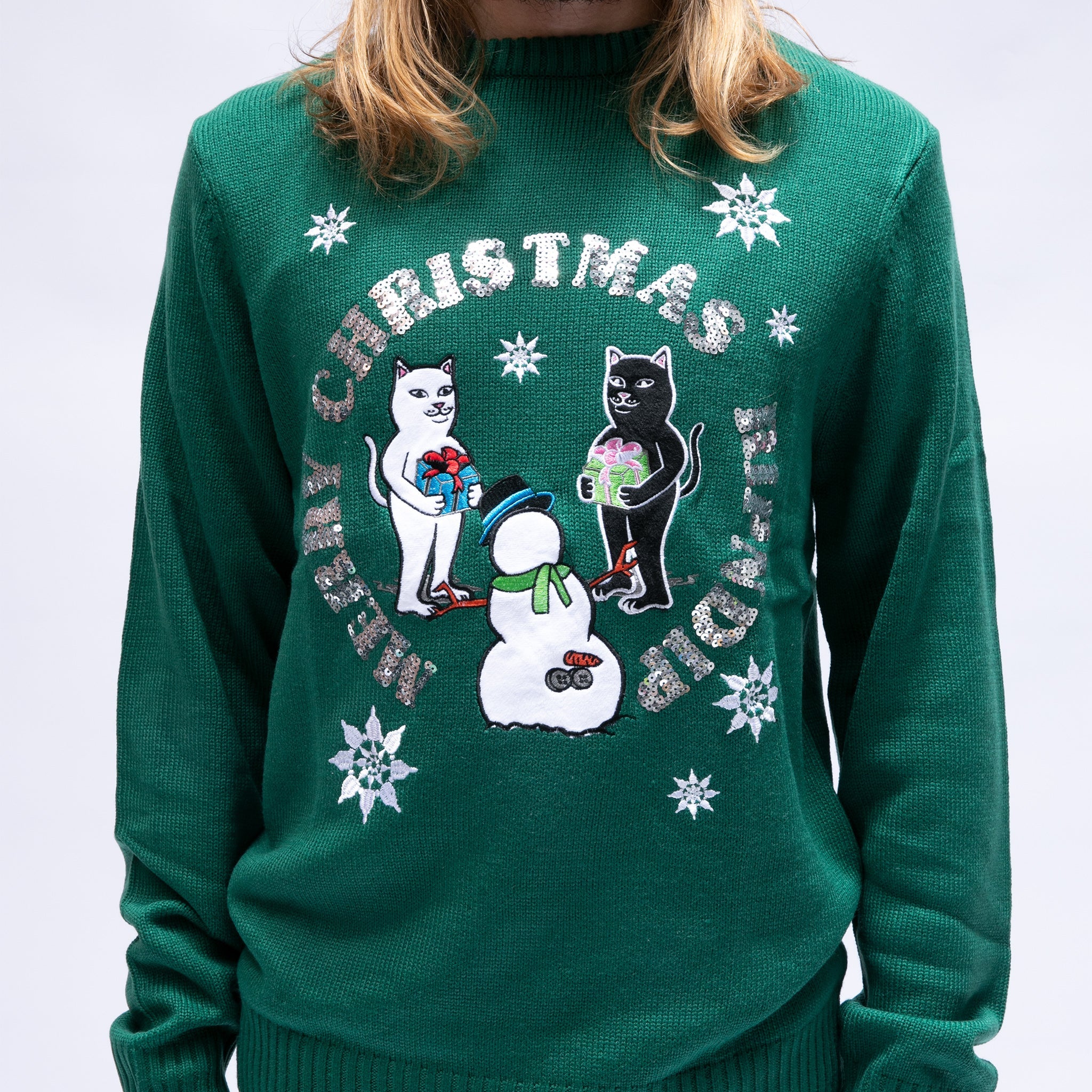 RIPNDIP Tis The Season Sweater (Hunter Green)