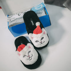 RIPNDIP Lord Santa Fuzzy House Slippers (Multi)