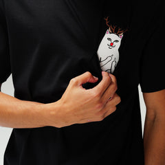 RIPNDIP Lord Red Nose Pocket Tee (Black)
