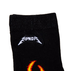 RipNDip Welcome To Heck Socks (Black / Yellow)