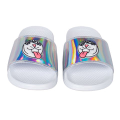 RipNDip Pill Iridescent Slides (White)
