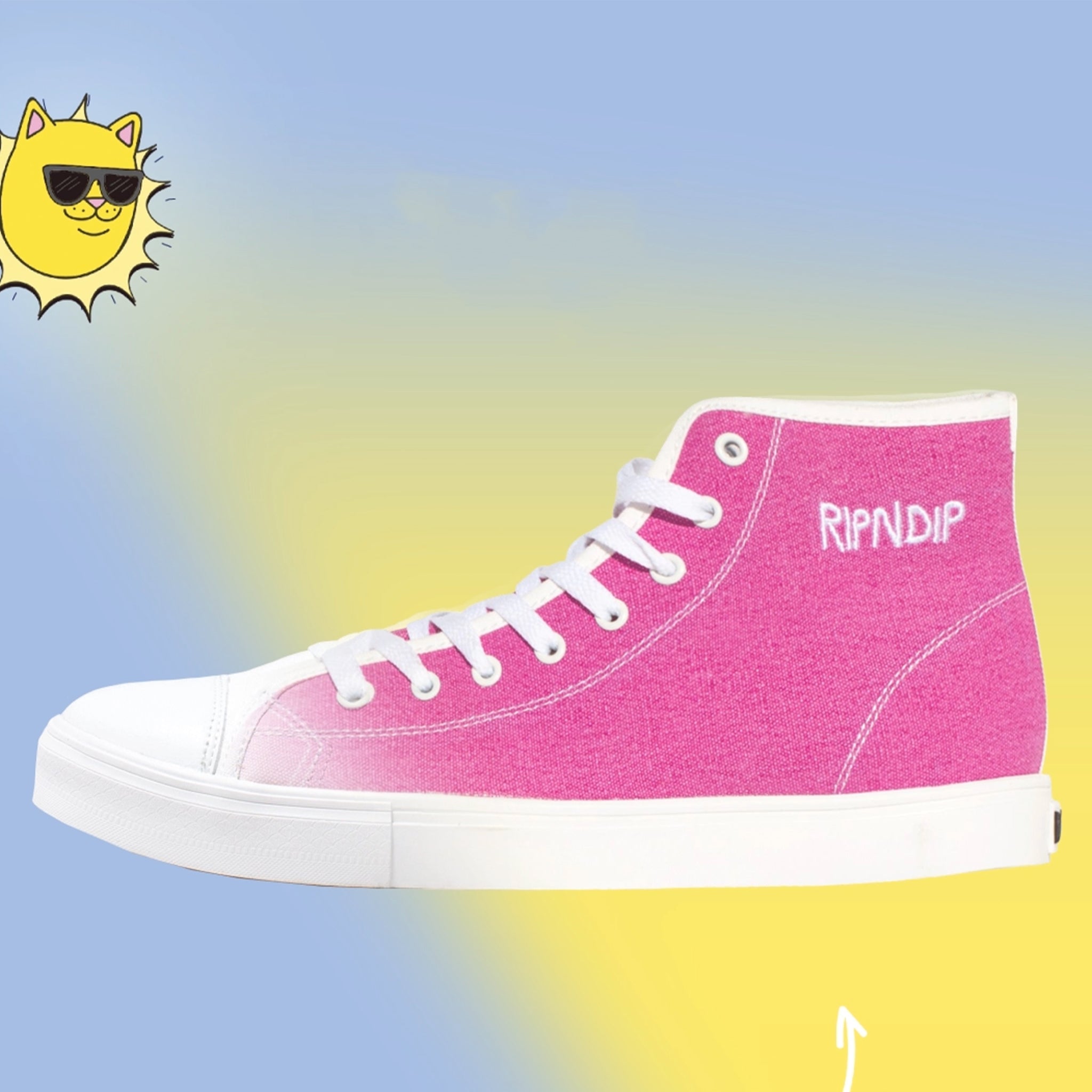 340024 Lord Nermal UV Activated High Tops (Blue/Fuschia)