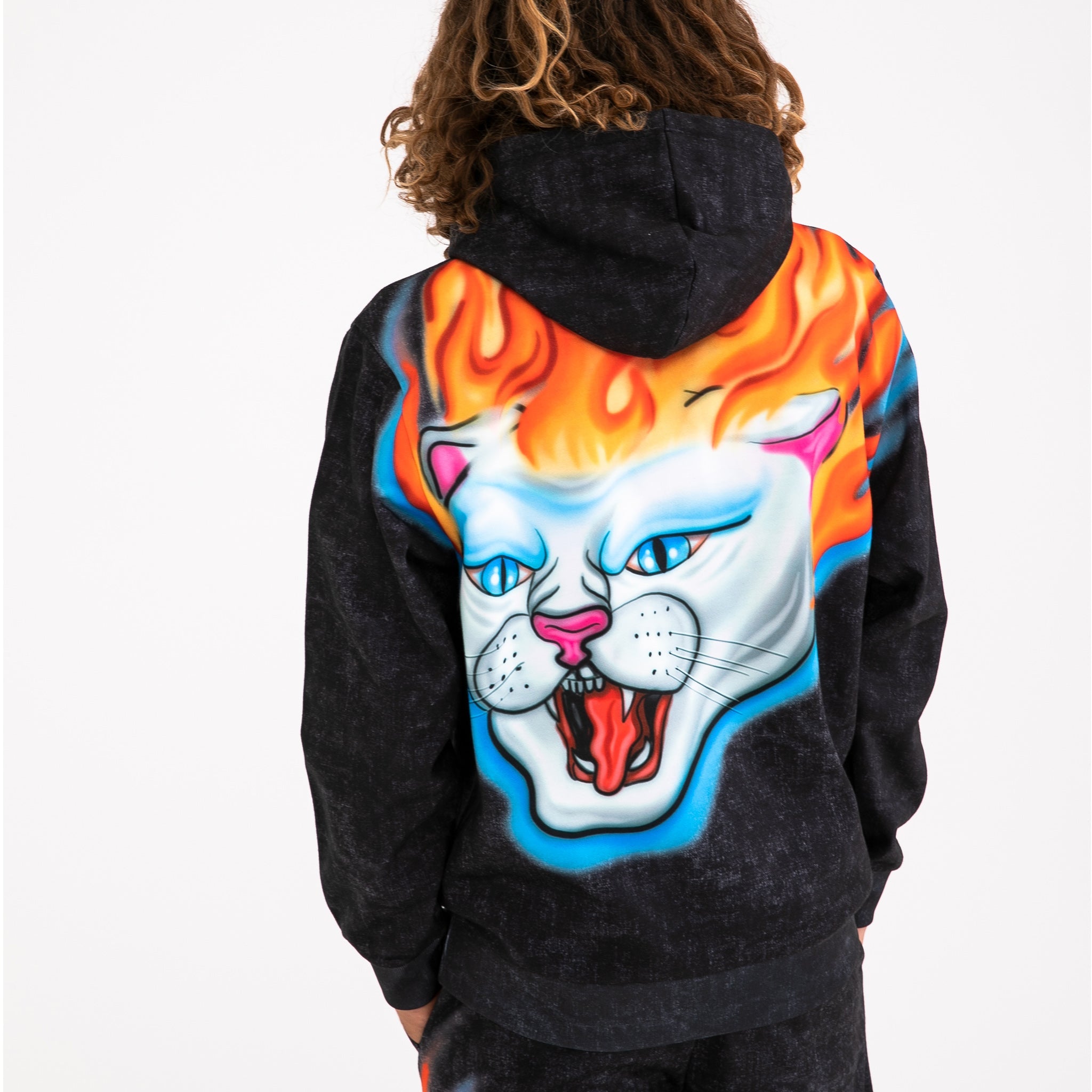 RIPNDIP Hell Ride Hoodie (Black Mineral Wash)