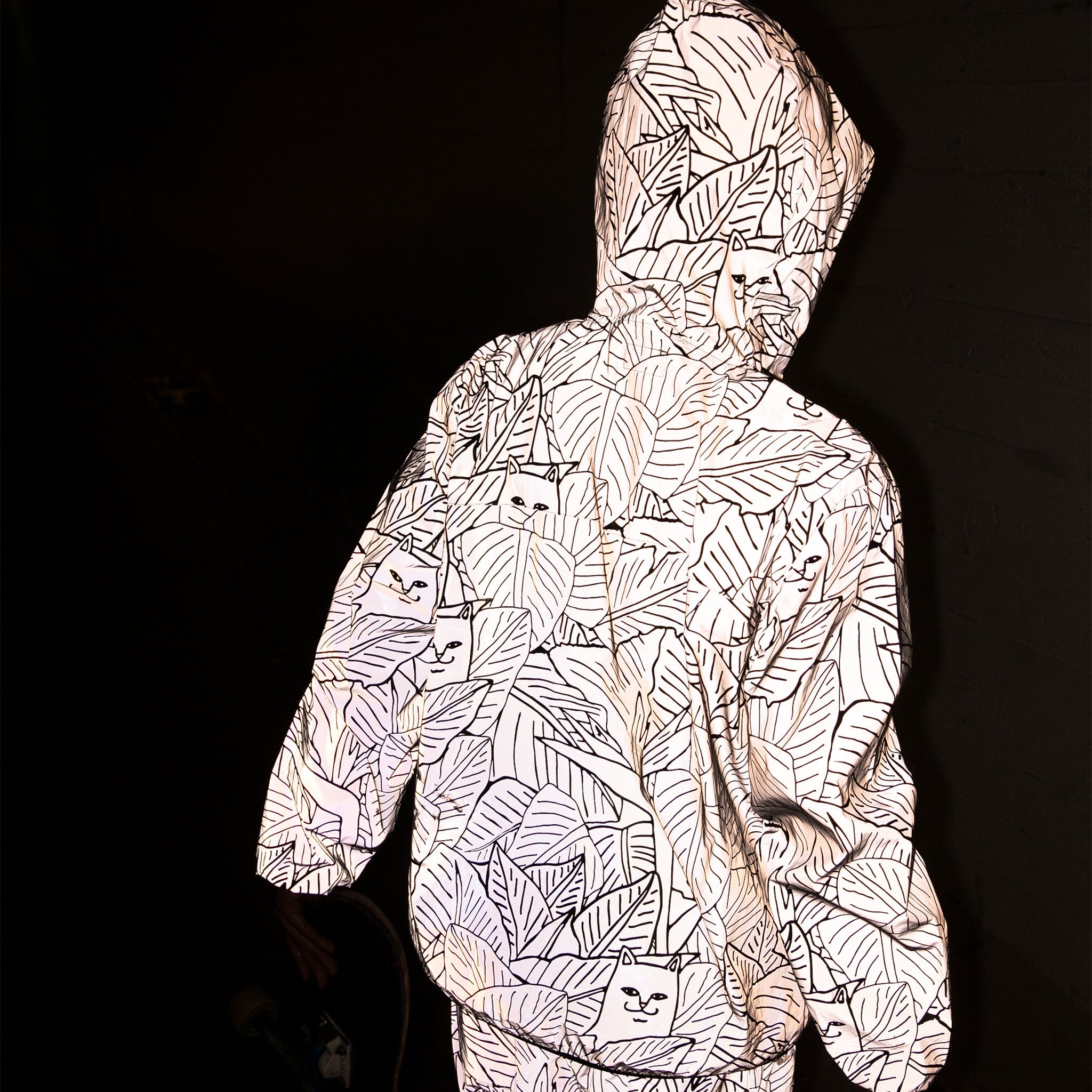 RIPNDIP Nermal Leaf Reflective Anorak Jacket (Reflective)