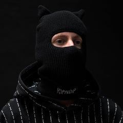 RIPNDIP Jermal Ears Ribbed Balaclava (Black)