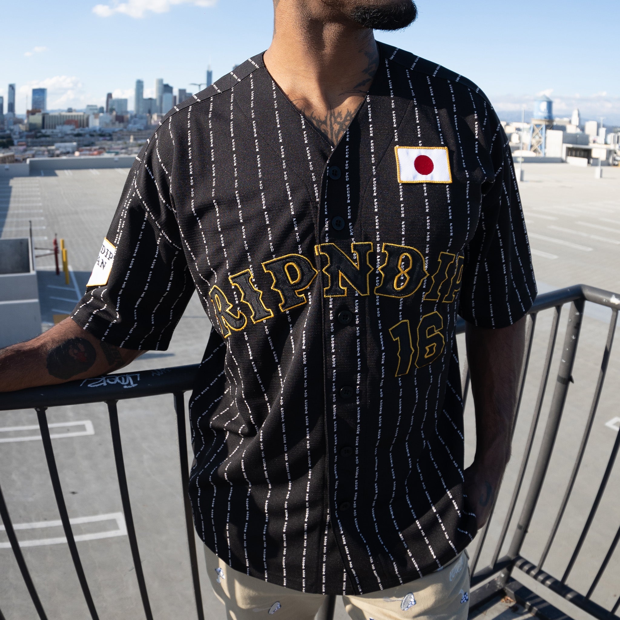 RIPNDIP Ripndip JPN Baseball Jersey (Black)