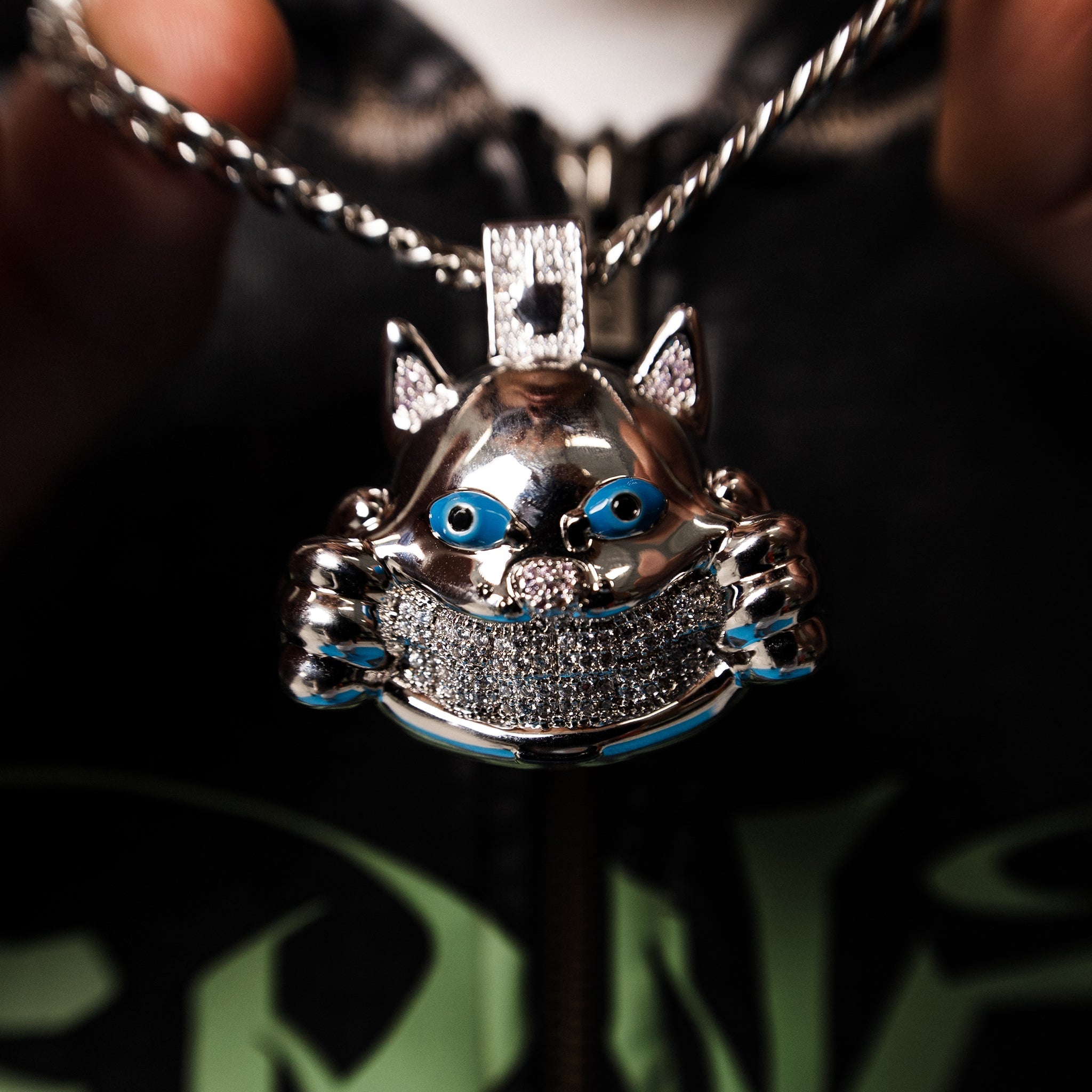 RIPNDIP Ripndip x King Ice Nermal Necklace (Silver)