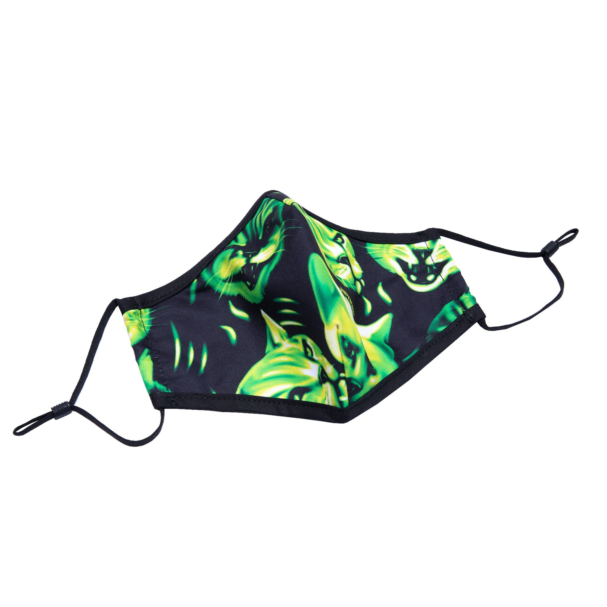 RIPNDIP Neon Cat Face Mask (Black)