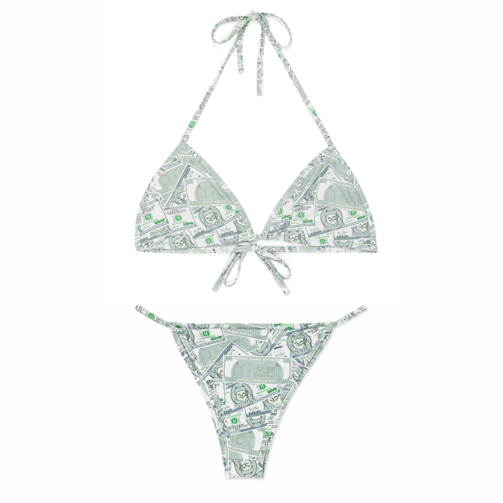 RIPNDIP Moneybag 2pc Bikini Set (Olive)