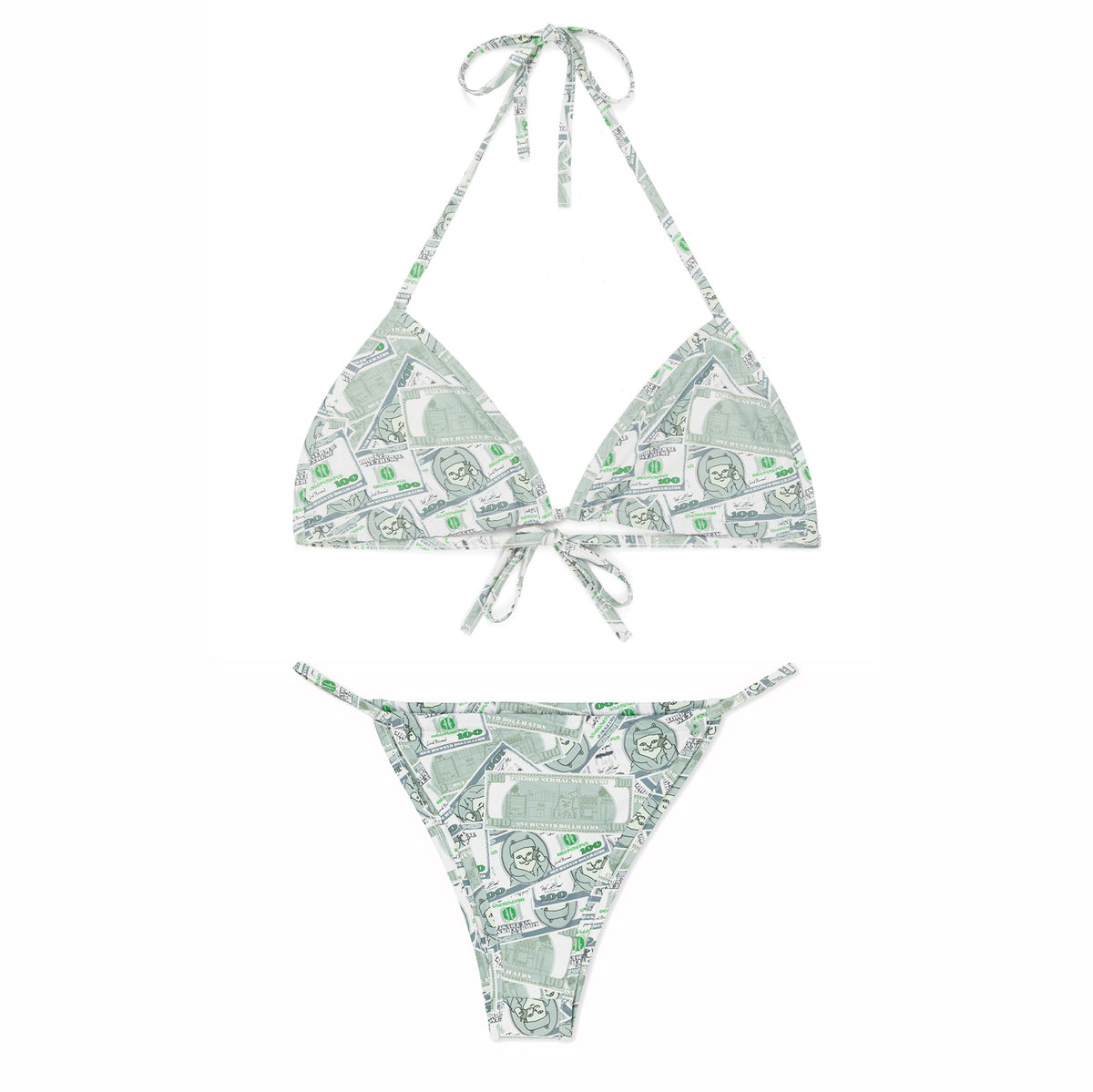 RIPNDIP Moneybag 2pc Bikini Set (Olive)