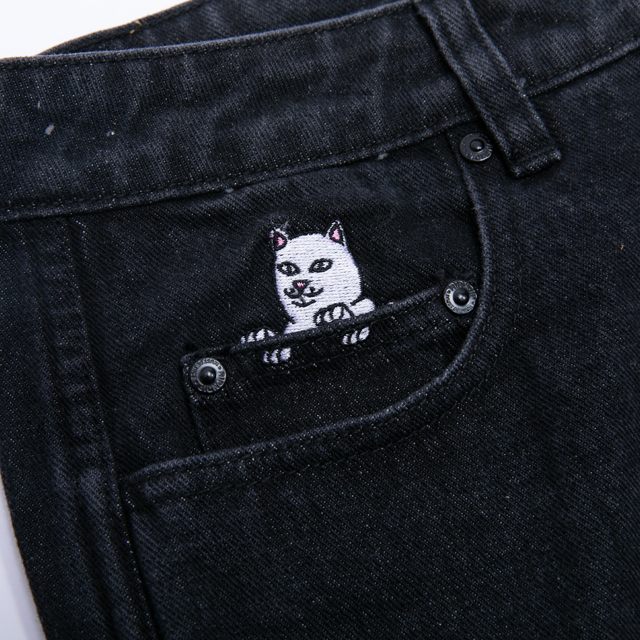 RIPNDIP La Brea Denim Pants (Black Medium Wash)