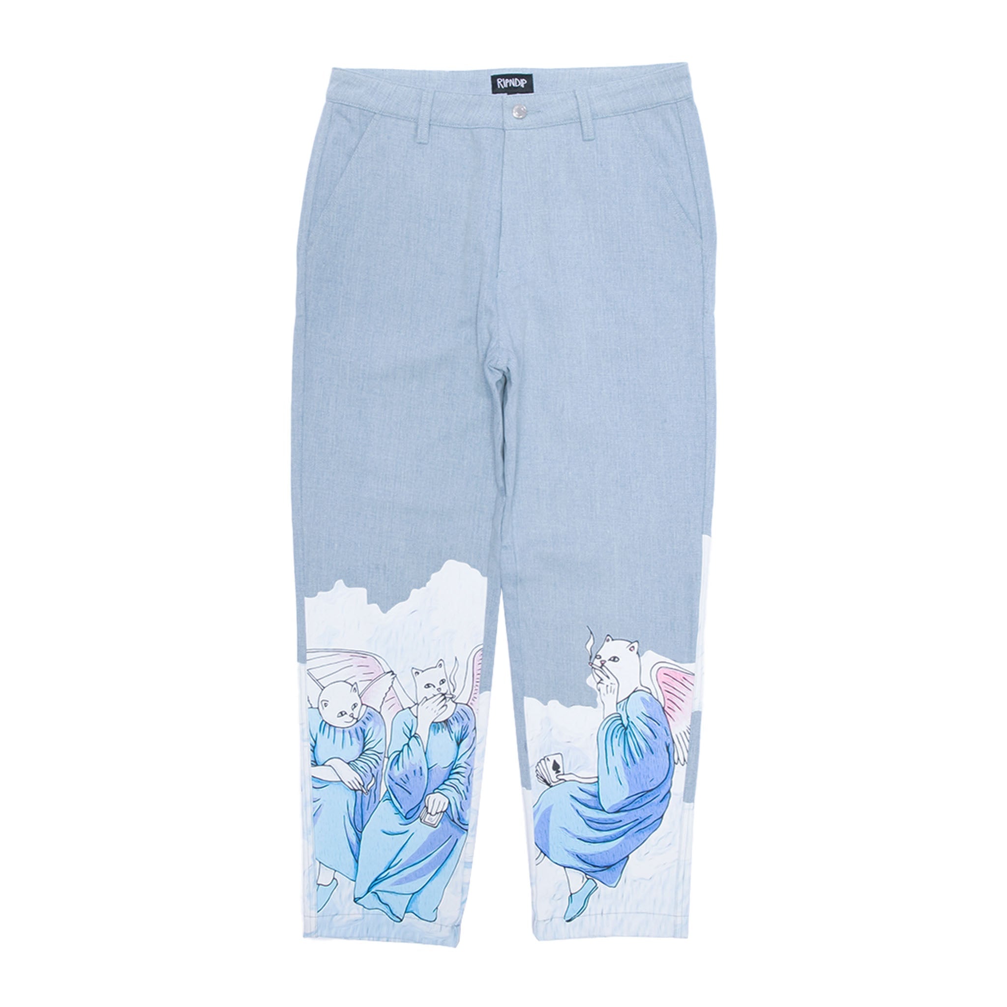 RIPNDIP Heaven And Hell Denim Pants (Light Wash)