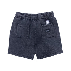 RIPNDIP Peek A Nermal Sweatshorts (Black Acid Wash)
