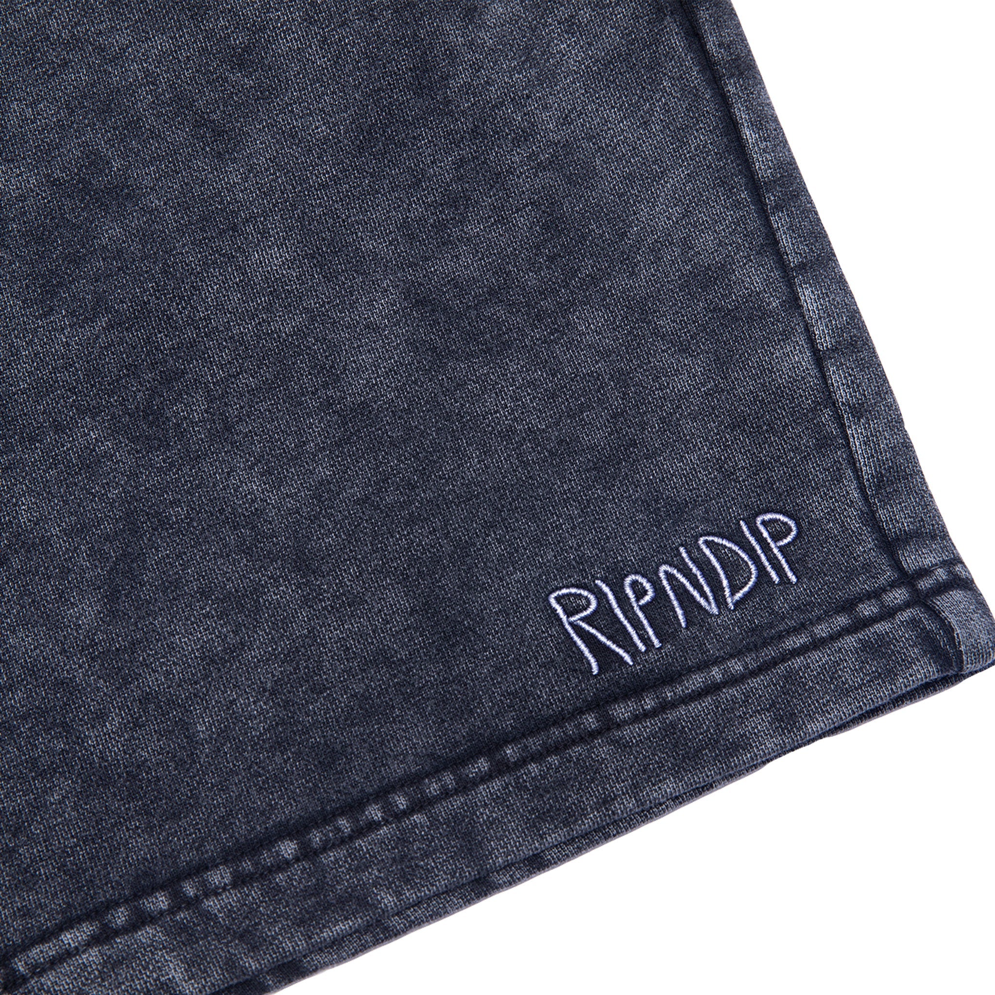 RIPNDIP Peek A Nermal Sweatshorts (Black Acid Wash)