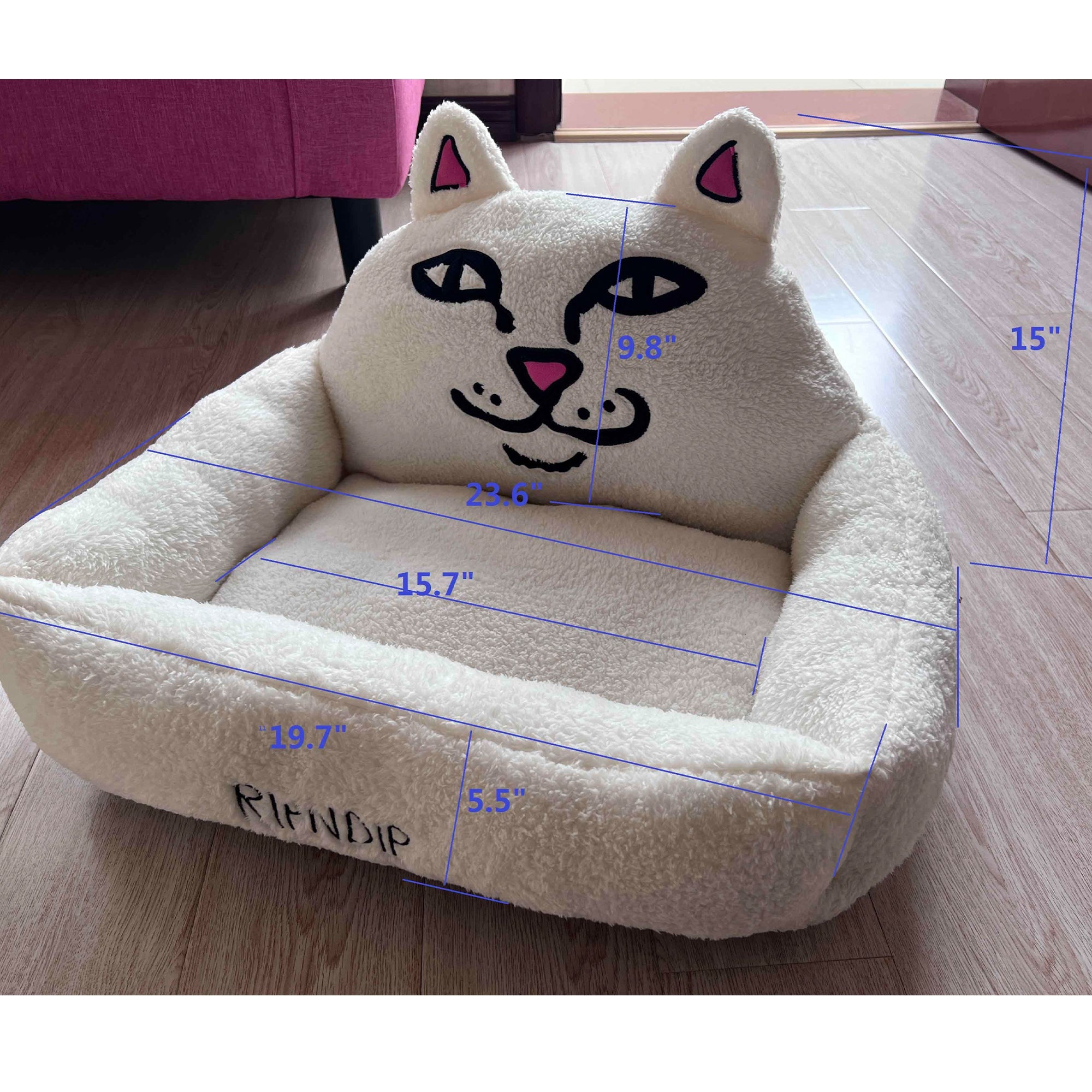 RIPNDIP Lord Nermal Small Pet Bed (White)
