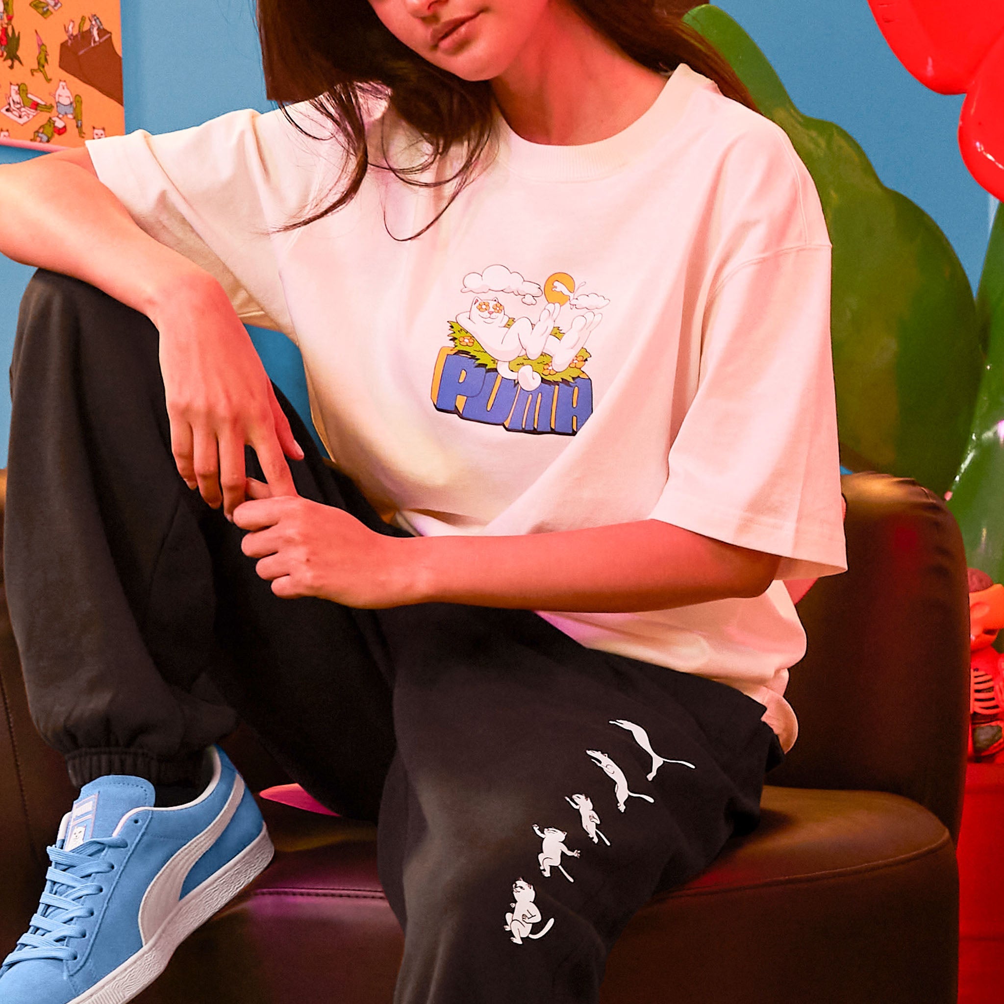 RIPNDIP PUMA X RIPNDIP Logo Tee (Warm White)