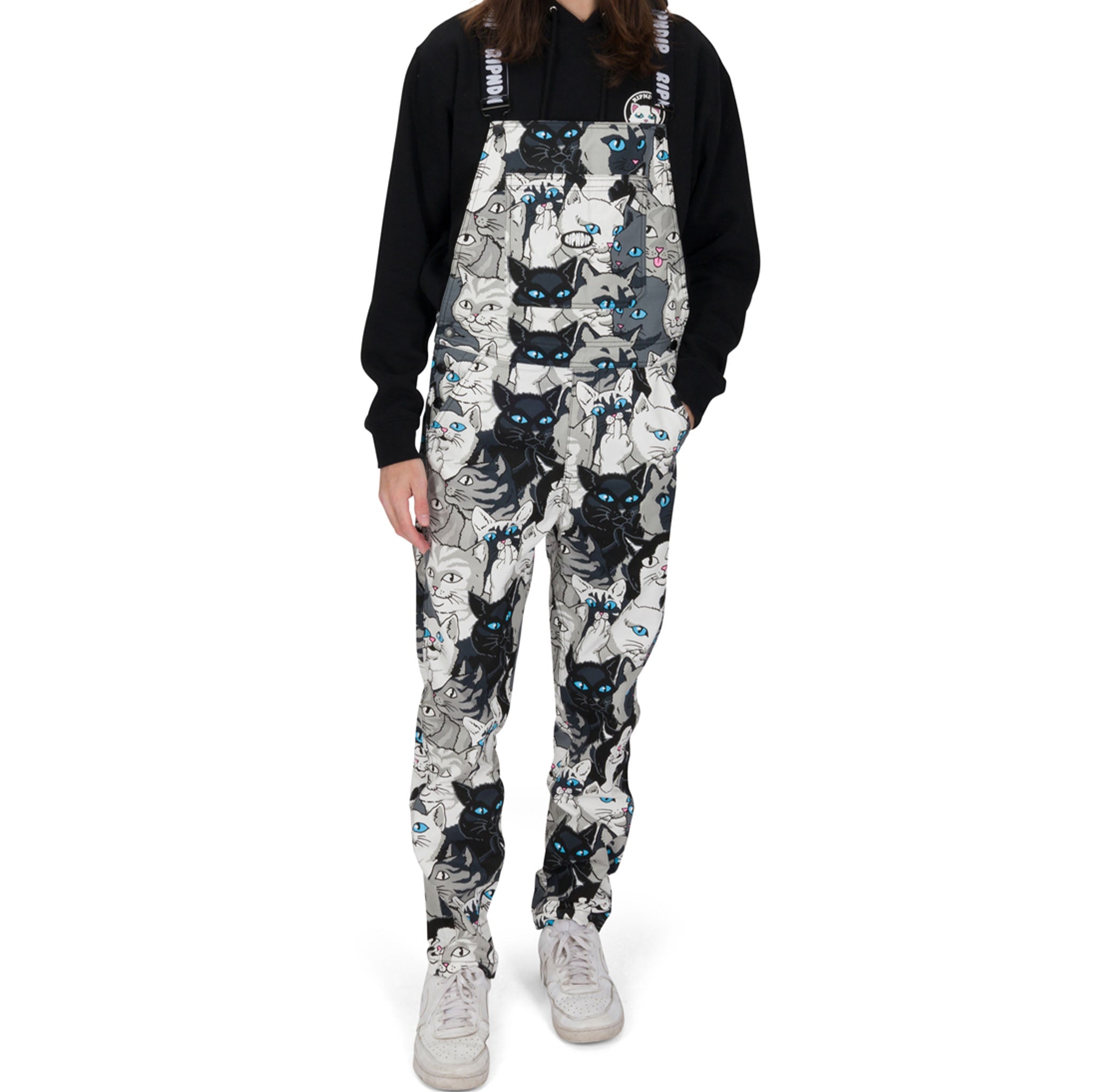 RIPNDIP Family Tree Twill Overalls (Black)