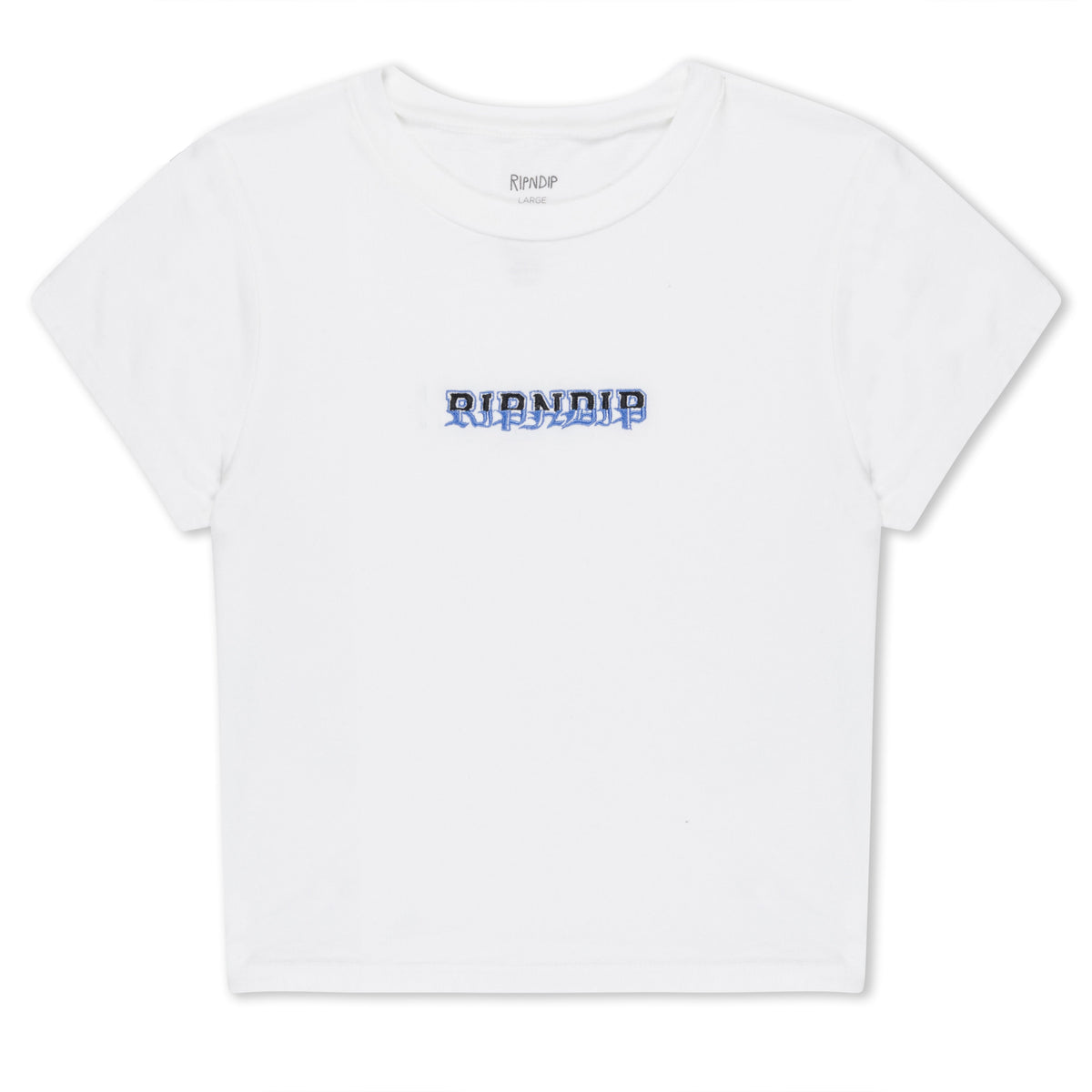 RIPNDIP Rich Spirit Cropped Baby Tee (White)